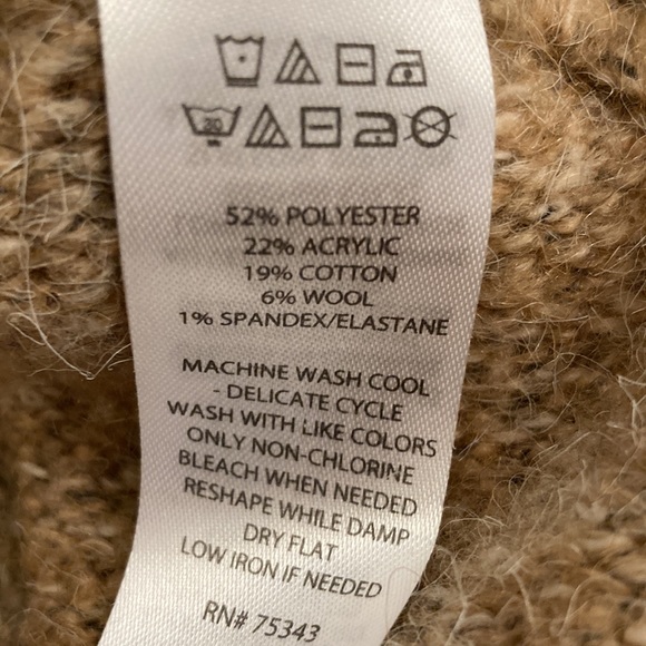 Willamrast mock neck wool blend long sleeve sweater - Picture 7 of 7